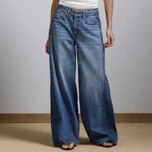 American Eagle AE77 Premium Super Wide Side Stripe Jean